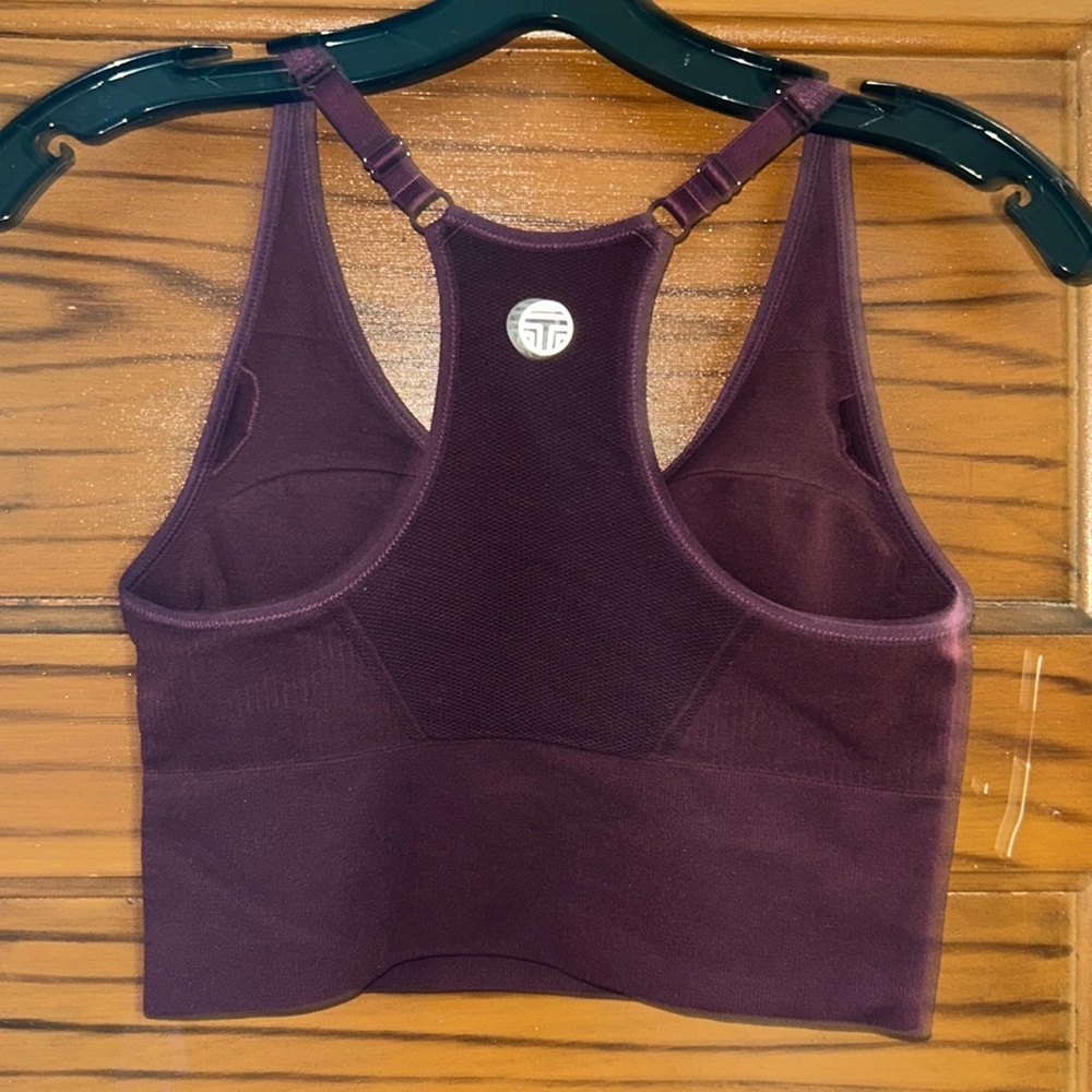 Tory Sport Burgundy Sports Bra - Picture 3 of 4